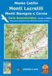 Wandelkaart 05 Monte Catillo - Monti Lucretili - Monte Navegna - Cervia | Edizione il Lupo
