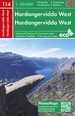 Wandelkaart - Fietskaart 114 Hardangervidda West | Freytag & Berndt