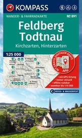 Wandelkaart 891 Feldberg - Todtnau | Kompass