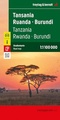 Wegenkaart - landkaart Tanzania Rwanda Burundi | Freytag & Berndt