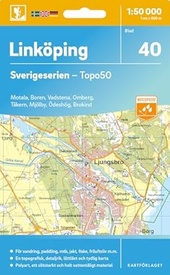 Topografische kaart - Wandelkaart 40 Sverigeserien Linköping | Norstedts