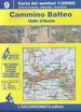 Wandelkaart 9 Cammino Balteo Valle d'Aosta gids en kaart | L'Escursionista editore