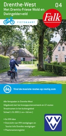 Fietskaart 04 Drenthe-West met Drents-Friese Wold ( met knooppuntennetwerk | Falk