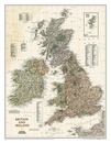 Wandkaart Britain and Ireland - Groot Brittannië en Ierland antiek, 60 x 76 cm | National Geographic Wandkaart Groot Brittannië en Ierland antiek, 60 x 76 cm | National Geographic