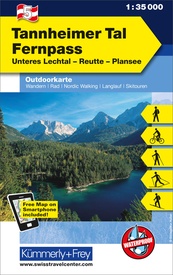 Wandelkaart 05 Outdoorkarte AT Tannheimer Tal - Fernpass | Kümmerly & Frey