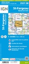 Wandelkaart - Topografische kaart 2521SB St-Fargeau, Neuvy-sur-Loire | IGN - Institut Géographique National