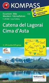 Wandelkaart 626 Catena del Lagorai - Cima d'Asta | Kompass