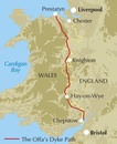 Wandelkaart Offa's Dyke Path - Wales | Cicerone