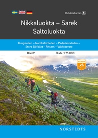 Wandelkaart 2 Outdoorkartan Nikkaluokta - Sarek - Saltoluokta | Norstedts