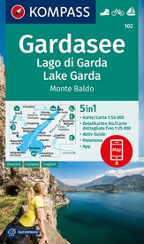 Wandelkaart 102 Gardasee - Lago di Garda - Lake Garda | Kompass