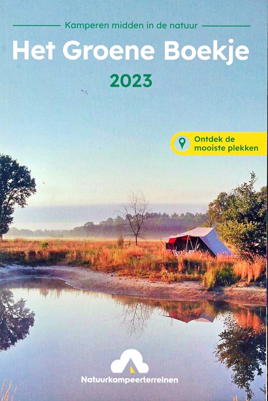 Campinggids Het Groene Boekje 2023 met Natuurkampeerkaart Natuurkamperterreinen De Groene