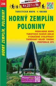 Fietskaart 236 Horný Zemplín, Poloniny | Shocart