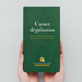 Notitieboekje Carnet de dégustation groen | Wijnnotitieboekje | La carte des vins