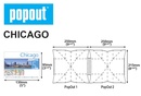 Stadsplattegrond Popout Map Chicago popout map | Compass Maps