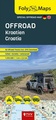 Wegenkaart - landkaart Foly Maps OFFROAD Kroatien - Kroatië | TVV Touristik Verlag