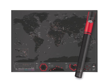 Scratch Map Capitals Edition | Luckies