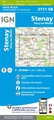 Wandelkaart - Topografische kaart 3111SB Stenay | IGN - Institut Géographique National