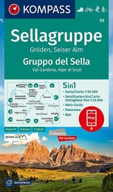 Wandelkaart 59 Sellagruppe - Gruppo di Sella | Kompass