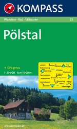 Wandelkaart 23 Pölstal | Kompass
