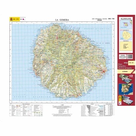 Topografische kaart 1095/1101 MT50 La Gomera (La Gomera) | CNIG - Instituto Geográfico Nacional1