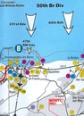 Historische Kaart Major & Mrs Holt's Battle Map of The Normandy D-Day Landing Beaches | Pen and Sword publications
