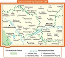 Wandelkaart - Topografische kaart 246 Explorer  Loughborough  | Ordnance Survey