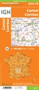 Wegenkaart - landkaart 721312 Cantal - Corrèze | IGN - Institut Géographique National