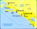 Wandelkaart 2903 Dalmatinische Küste Süd Dubrovnik - Kotor - Ulcinj | Kompass