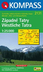 Wandelkaart 2131 Západné Tatry-Westl. Tatra  | Kompass