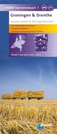 Wegenkaart - landkaart 1 Toeristenkaart . Groningen en Drenthe | ANWB Media