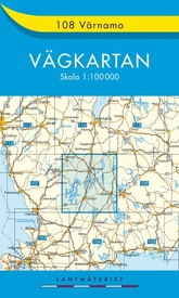 Wegenkaart - landkaart 108 Vägkartan Värnamo Varnamo | Lantmäteriet