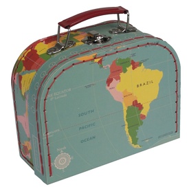 Koffertje met wereldkaart – klein | Rex London