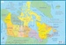 Educatieve kaart Canada educatieve set 1+2 gelamineerd | ITMB