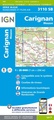Wandelkaart - Topografische kaart 3110SB Carignan | IGN - Institut Géographique National