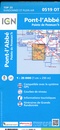Wandelkaart - Topografische kaart 0519OT Pont l Abbé, Pointe de Penmarc h, Plogastel-St.-Germain, Plonéour-Lanvern | IGN - Institut Géographique National