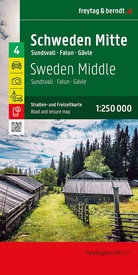 Wegenkaart - landkaart 4 Zweden Midden - Sundsvall-Falun-Gävle | Freytag & Berndt