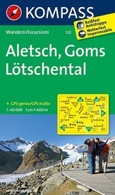 Wandelkaart 122 Aletsch - Goms - Lötschental | Kompass