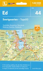 Topografische kaart - Wandelkaart 44 Sverigeserien Ed | Norstedts