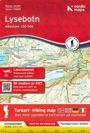 Wandelkaart - Topografische kaart 10009 Norge Serien Lysebotn | Nordeca