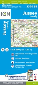 Wandelkaart - Topografische kaart 3320SB Jussey - Faverney  | IGN - Institut Géographique National