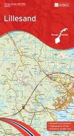 Wandelkaart - Topografische kaart 10003 Norge Serien Lillesand | Nordeca