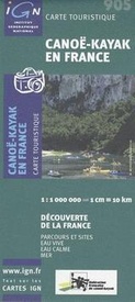 Kanokaart 905 Canoë-Kayak en France - Frankrijk | IGN