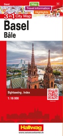 Stadsplattegrond Bazel 3 in 1 CityMap | Hallwag