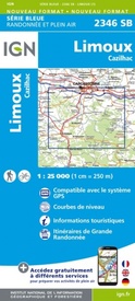 Wandelkaart - Topografische kaart 2346SB Cazilhac - Limoux | IGN - Institut Géographique National