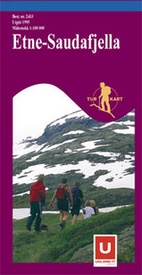Wandelkaart Turkart  Etne - Saudafjella, Turkart Noorwegen | Nordeca