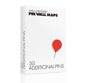 handige extra Extra pins voor Pin Wereldkaart 30 x rood | Palomar