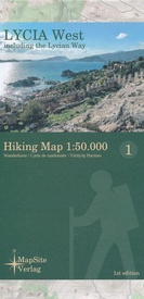 Wandelkaart Lycia - west inclusief The Lycean Way - Lycische Kust | MapSite Verlag