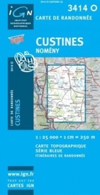 Wandelkaart - Topografische kaart 3414O SB - Serie Bleue Custines - Nomeny | IGN - Institut Géographique National