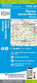 Wandelkaart - Topografische kaart 1545SB Oloron – Sainte-Marie | IGN - Institut Géographique National