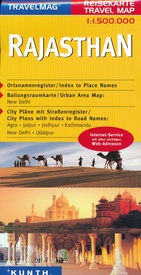 Wegenkaart - landkaart Rajasthan | Kunth Verlag